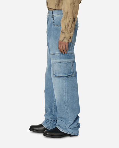 1017 ALYX 9SM Oversized Denim Cargo Pant Light Blue Pants Cargo AAUPA0376FA02 BLU0004