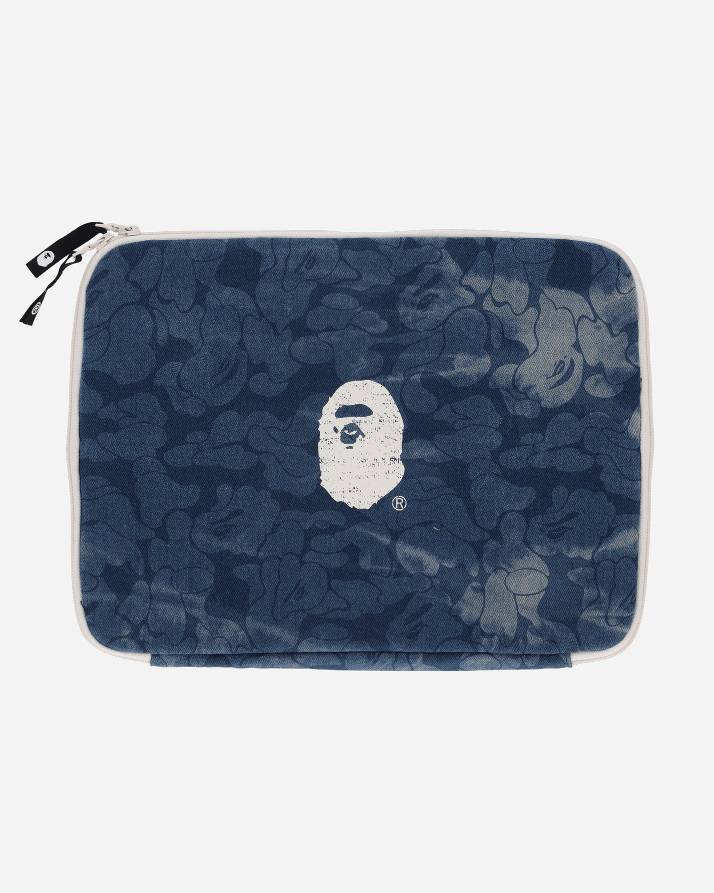 A Bathing Ape Solid Camo Denim Tech Case M Light Indigo Bags and Backpacks Cases 1K80190008 LIGHT INDIGO