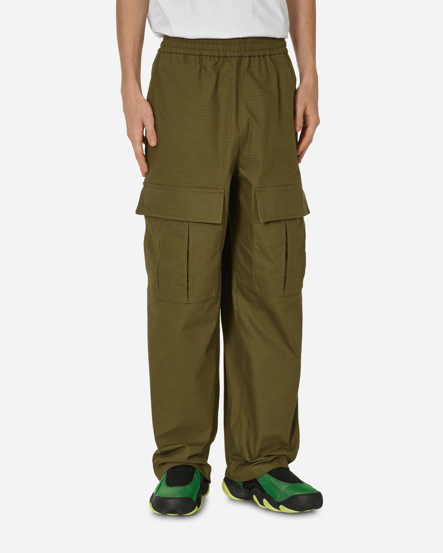 Acne Studios Casual Trouser Olive Green Pants Casual BK0560- AB7