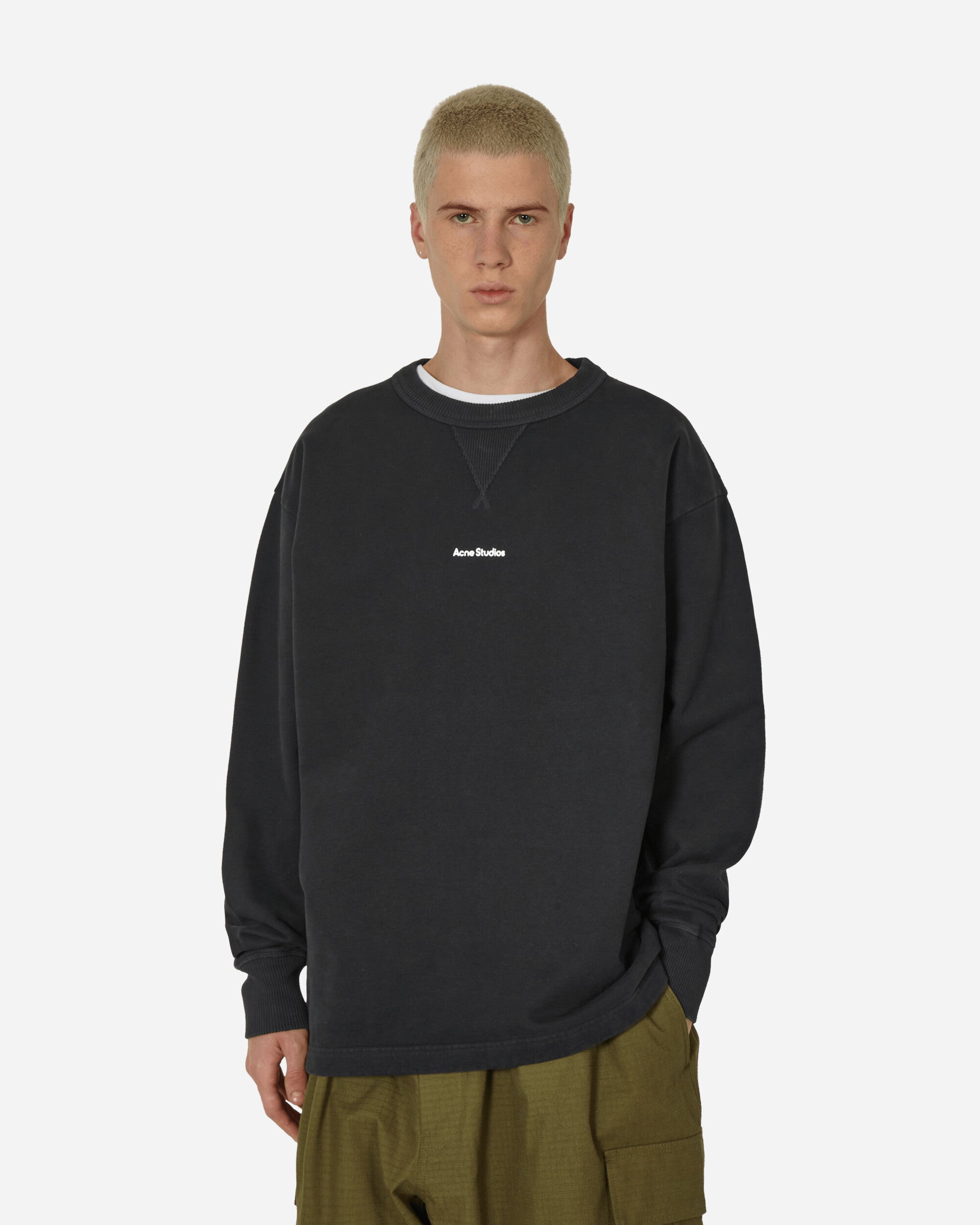 Acne Studios Crewneck Black Sweatshirts Crewneck BI0184- 900