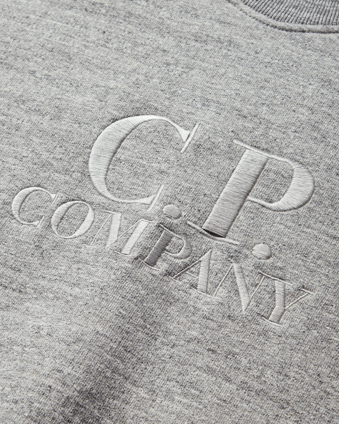 C.P. Company Sweatshirts Crew Neck In Melange Japanese Fleece Greystone Melange Sweatshirts Crewneck 17CMSS136A110222W M94