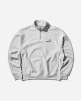 Carhartt WIP Half Zip American Script Sweat Ash Heather Sweatshirts Crewneck I027014 482XX