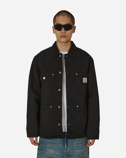 Carhartt WIP Og Chore Coat Black/Black Aged Canvas Coats and Jackets Jackets I027357 00E3K