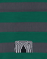 Cav Empt Poly Knit Stripe Scarf Green Gloves and Scarves Scarves and Warmneck CES24G02 001