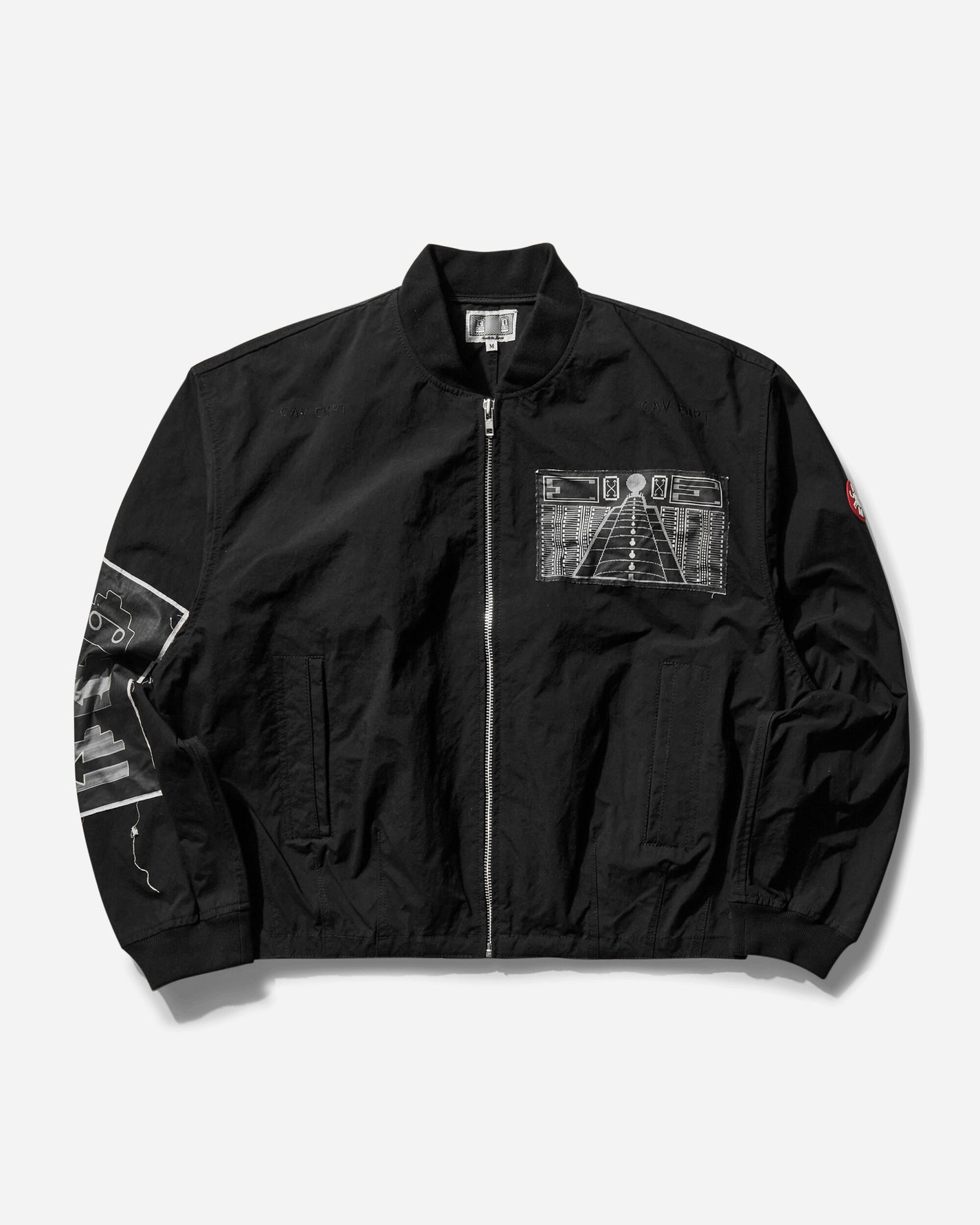 Cav Empt Estrangement Zip Jacket Black Coats and Jackets Bomber Jackets CES26JK14 001