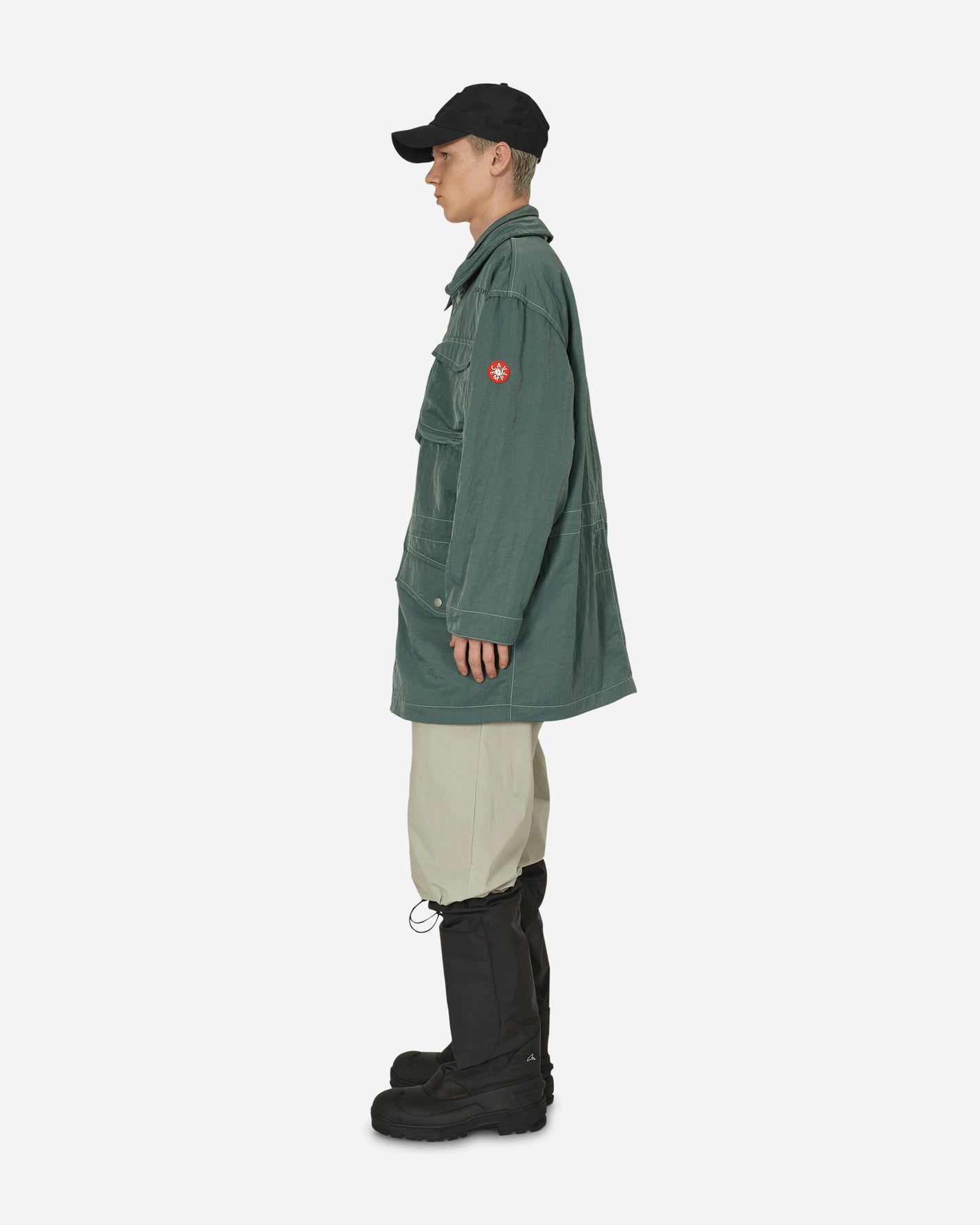 Cav Empt Nylon Field Coat Green Coats and Jackets Parka Jackets CES24JK05 001