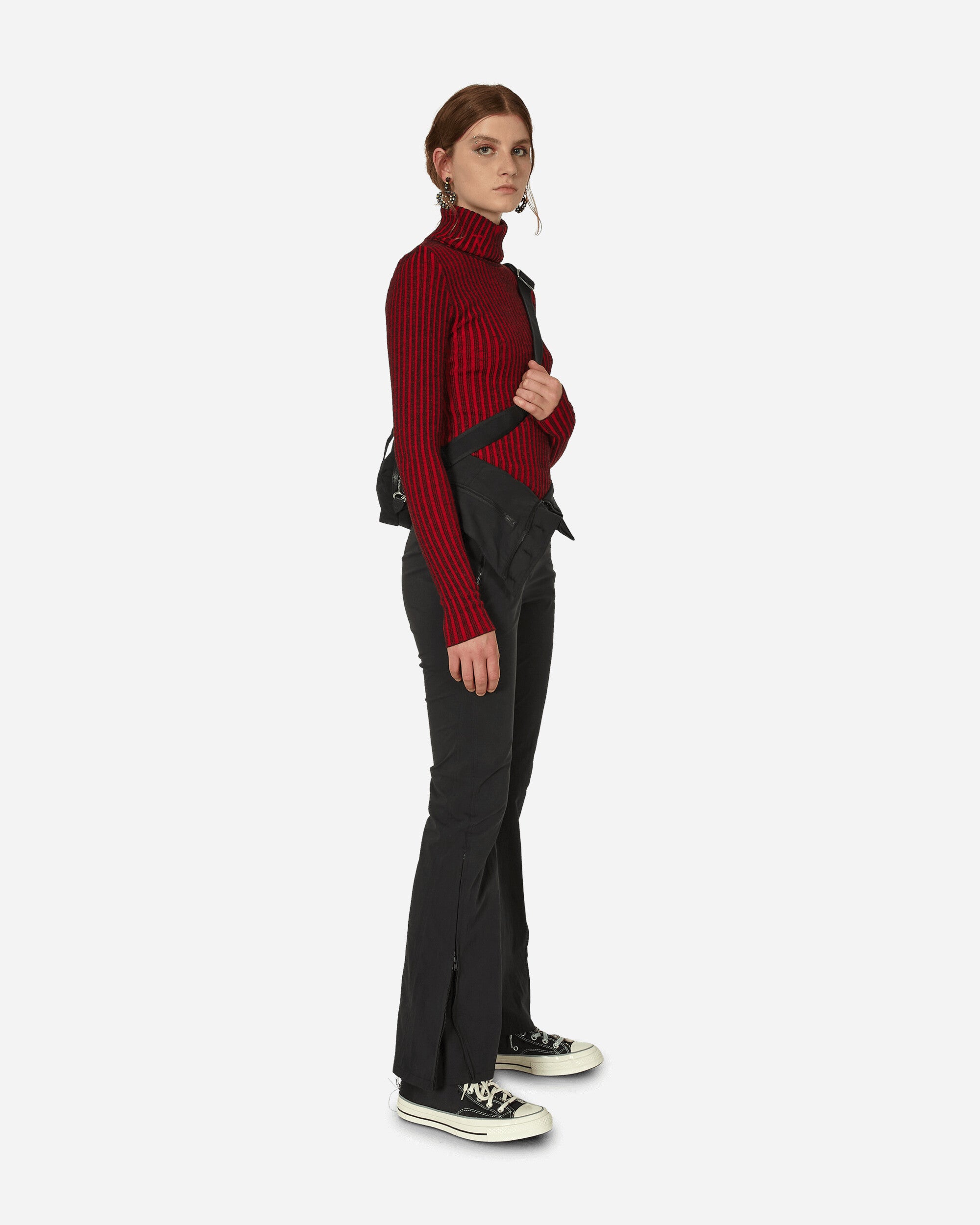 Chet Lo Wmns Smiley Collab Turtleneck Black/Red Knitwears Turtleneck FW23CL16 1