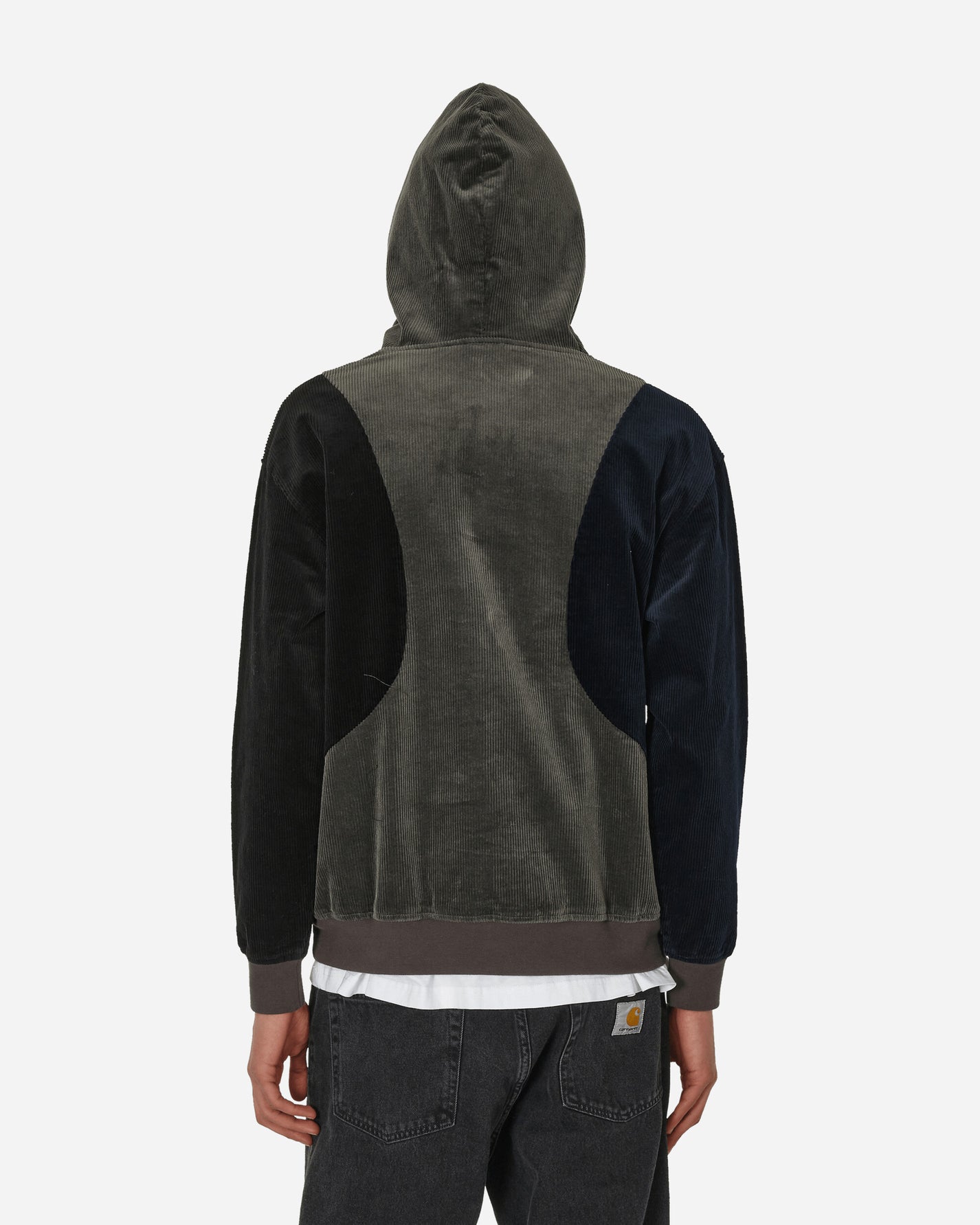 Dime Wave Corduroy Hoodie Charcoal Sweatshirts Hoodies DIMEHO239 CHA