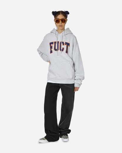 FUCT Logo Hoodie Melange Sweatshirts Hoodies TBMW018JY03 GRY0019