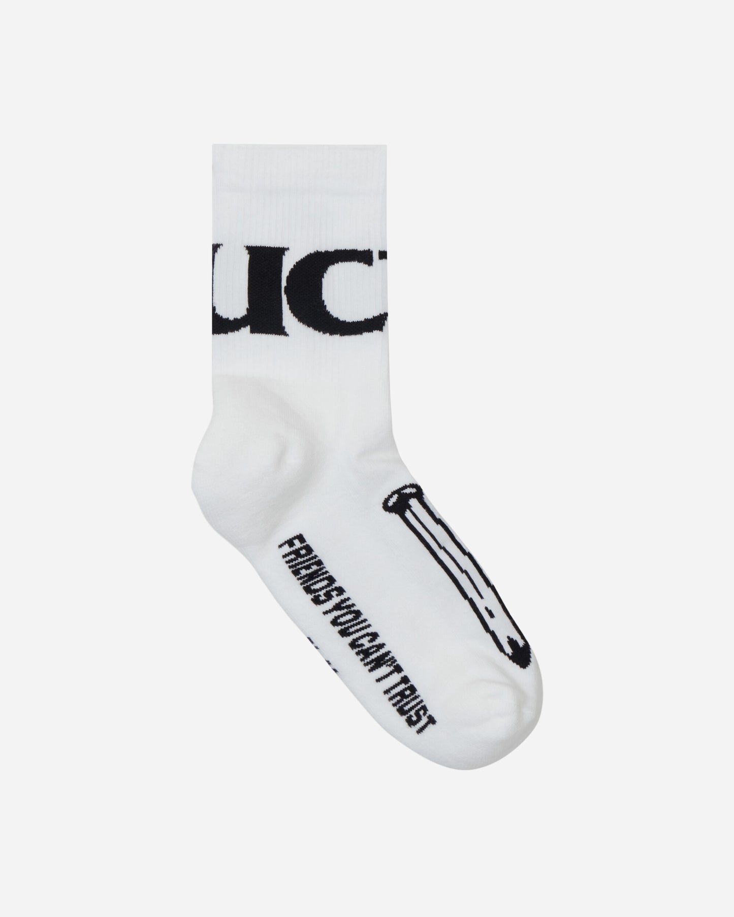 FUCT Nail Socks White Underwear Socks TBMW048YA07 WTH0001