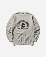 Hysteric Glamour Unlimited Fun Gray Top Sweatshirts Crewneck CS01 B