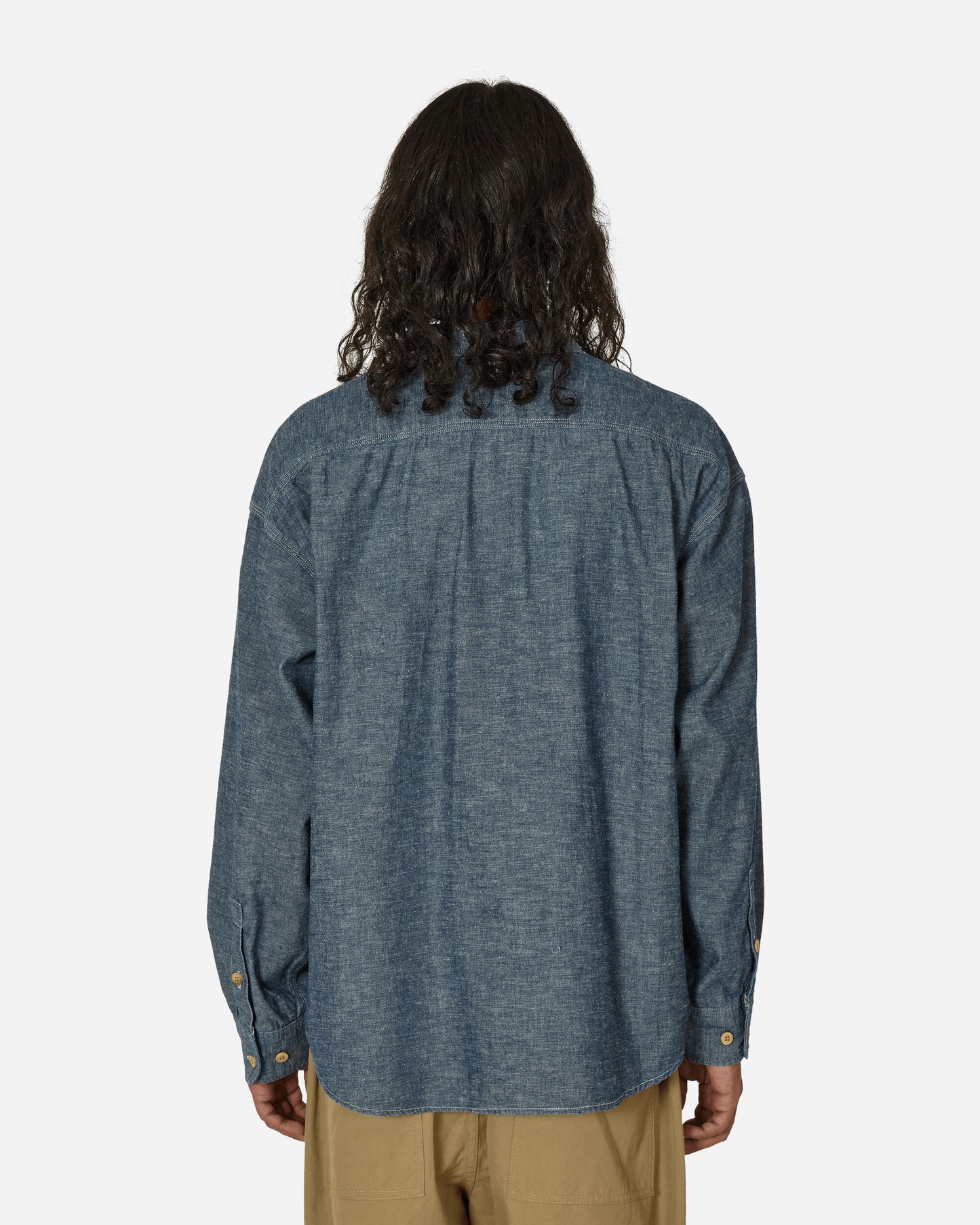 Indigo Camping Trailer Langer Chambray L/S Indigo T-Shirts Longsleeve 224905011011 INDIGO