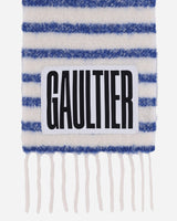 Jean Paul Gaultier Wmns Mohair Scarf White-Blue Gloves and Scarves Scarves and Warmneck EC037P-C548 0150