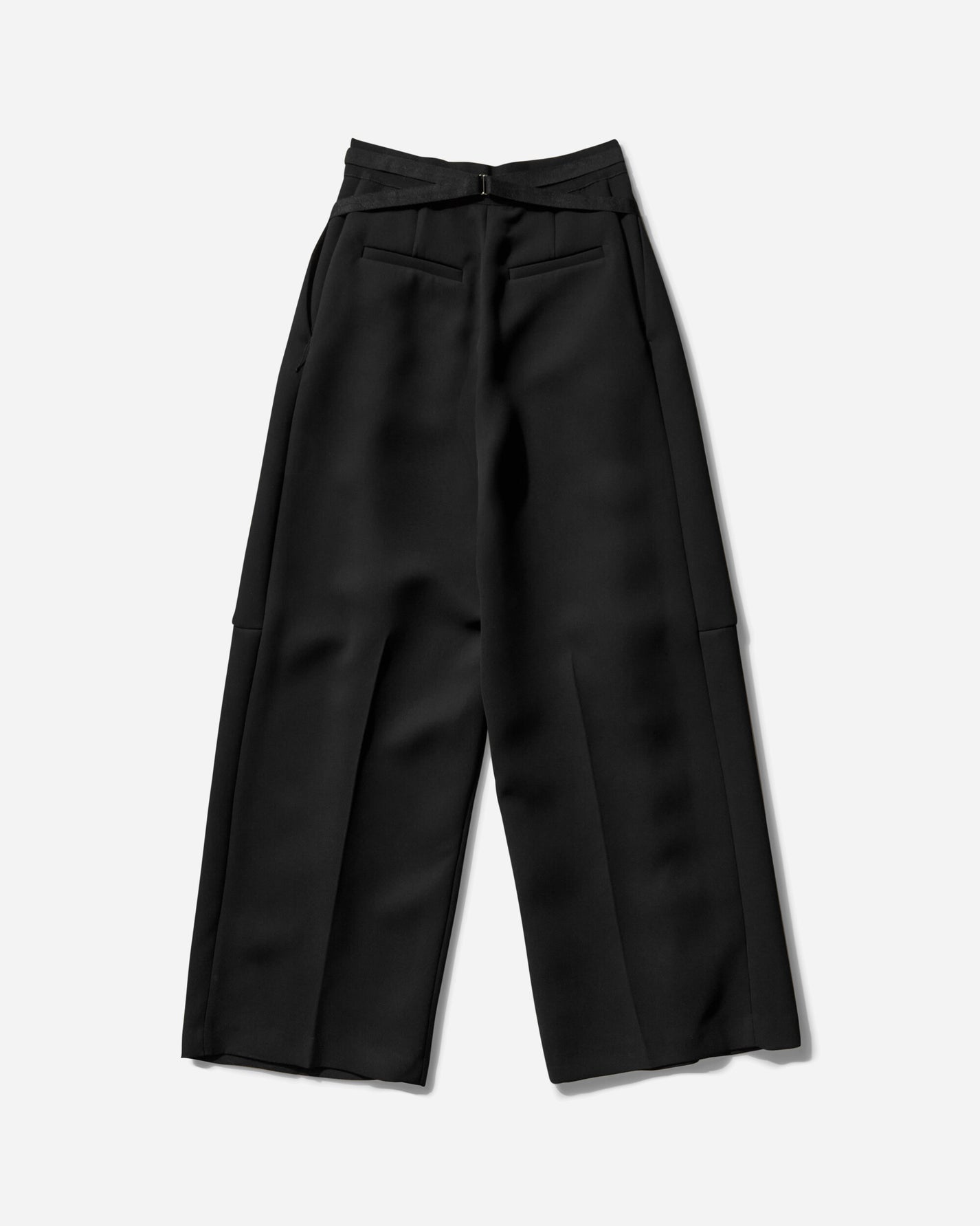 Jean Paul Gaultier Wmns Heavy Crepe Bonded Trouser Black Pants Casual 25-33-F-PA187-C081 00