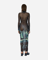 Jean Paul Gaultier Wmns Turtleneck Mesh Long Dress Multi Dresses Dress Long RO247-T552 59560100