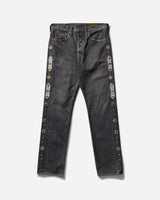 KAPITAL 14Oz Blk Denim 5P Monkey Cisco (Studs) Black Pants Denim EK-1243LPA 1