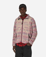 KAPITAL Ashland Stripe & Bone Fleece Zip Blouson Pink Sweatshirts Fleece EK-1516 1