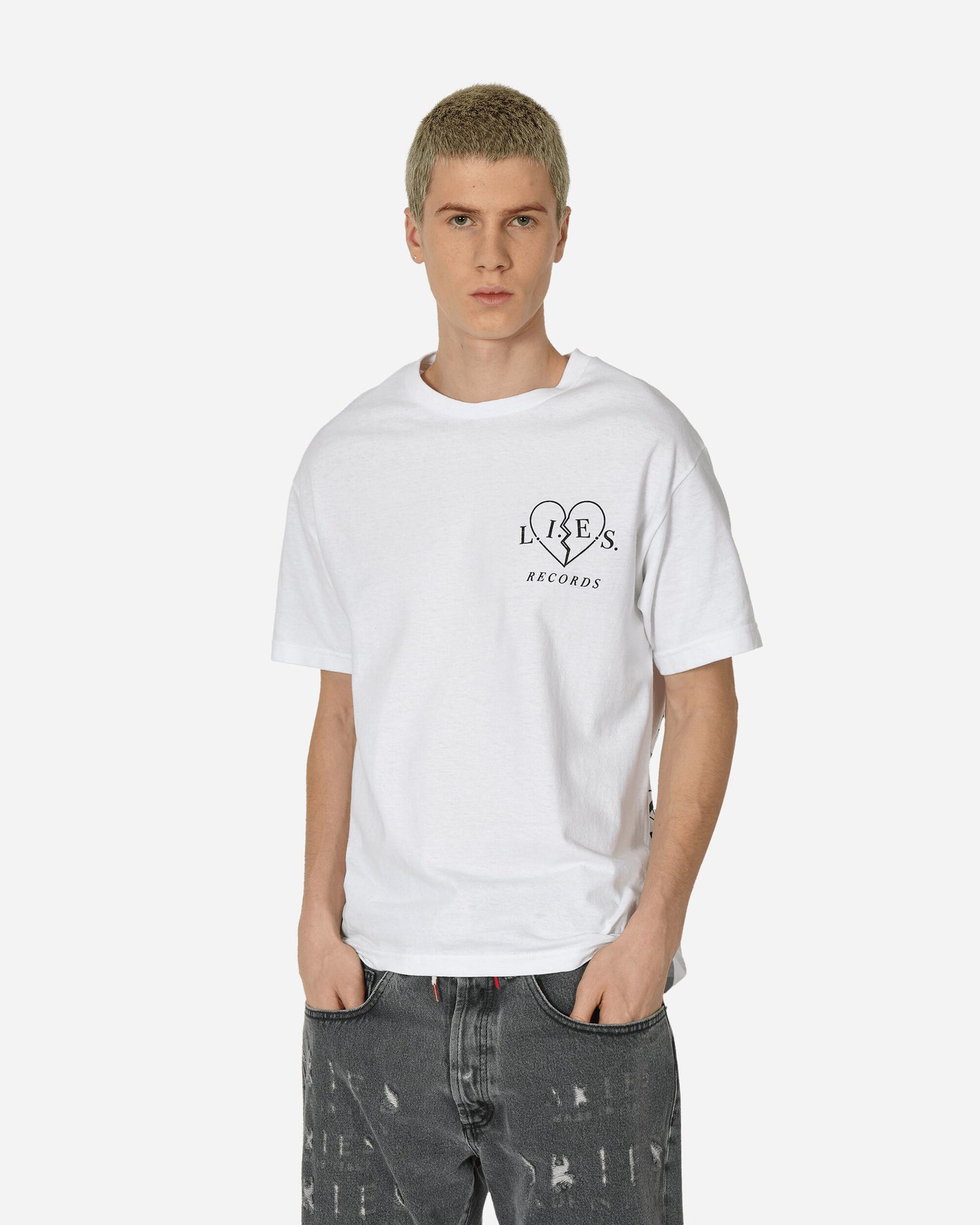 L.I.E.S. Records Tangled Trap S/S T-Shirt White T-Shirts Shortsleeve LIEST-007 007