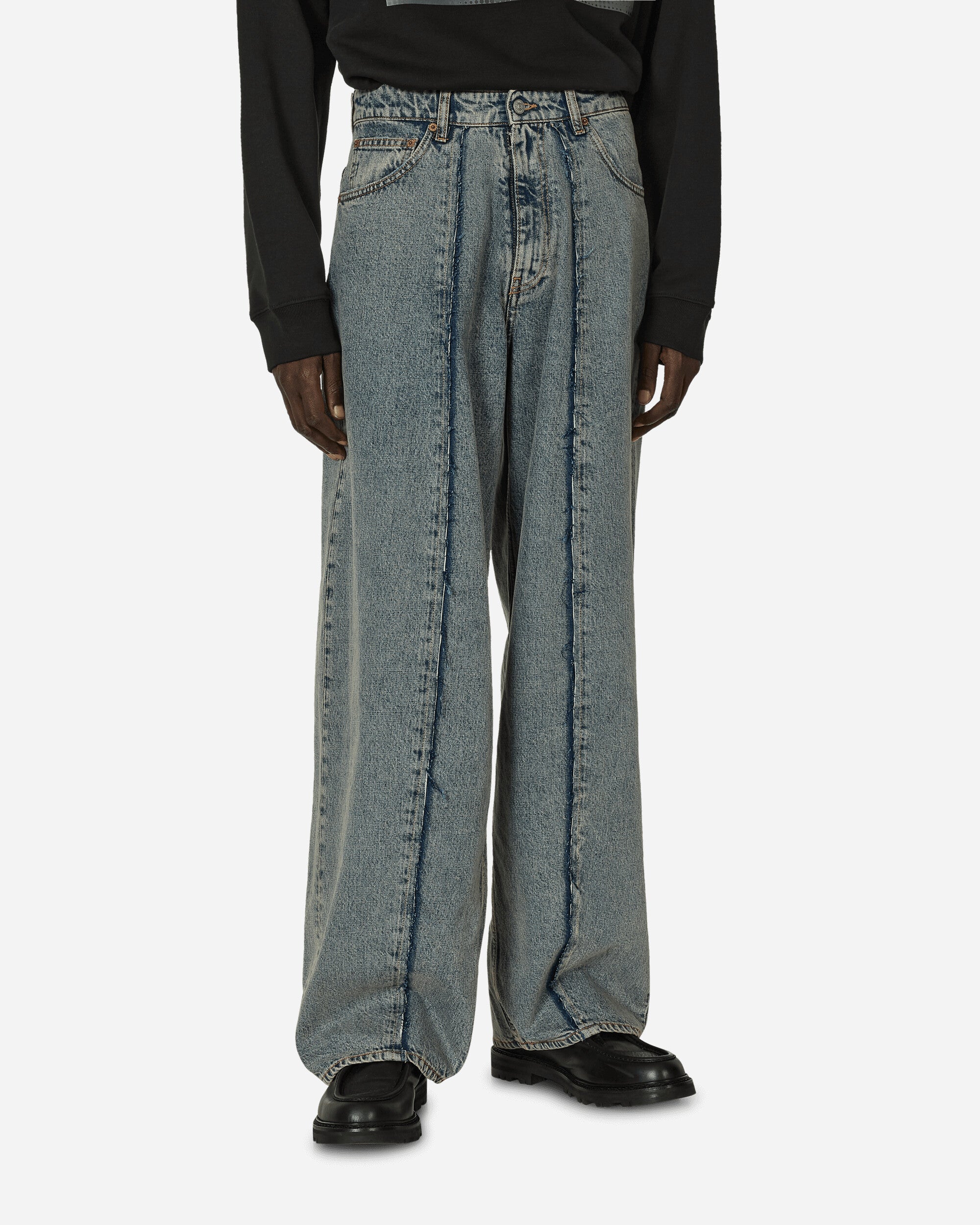 MM6 Maison Margiela Pants 5 Pockets Light Blue Pants Denim SH0LA0011 962