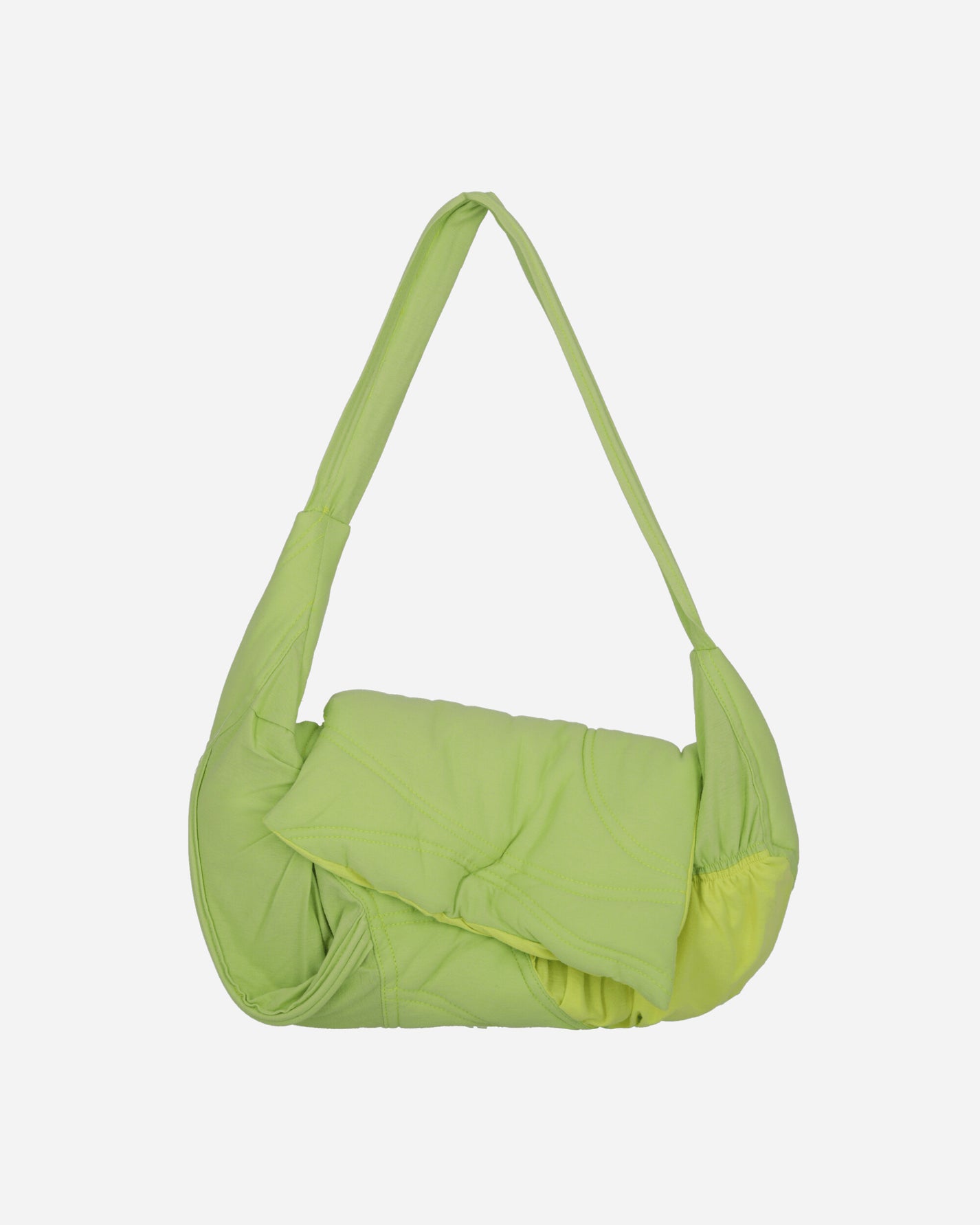 Mainline:RUS/Fr.CA/DE Wmns Jersey Pillow Bag Neon Green And Yellow Bags and Backpacks Shoulder Bags AW24PILLO PILLOWGY