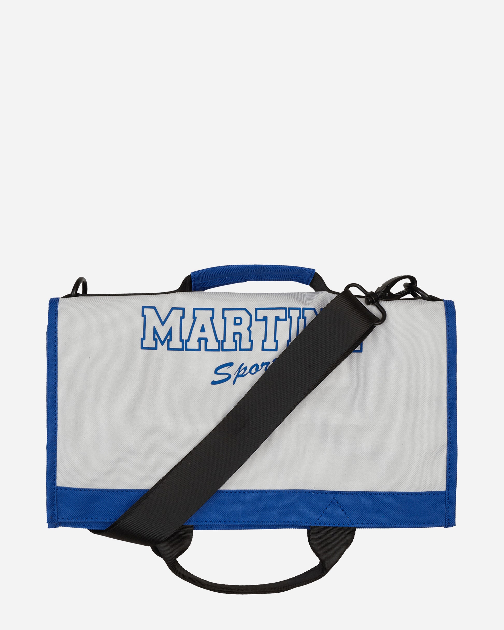 Martine Rose Foldable Carrier White/Blue Bags and Backpacks Shoulder Bags MRSS24-1137 WTEB