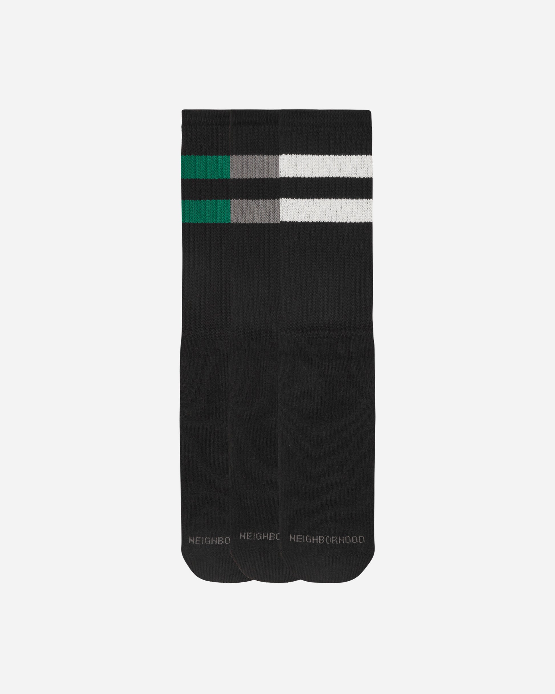 Neighborhood Classic 3Pac Socks Black Underwear Socks 241KWNH-UWM01 BK