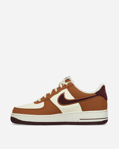 Nike Air Force 1 '07 Lv8 1 Lt British Tan/Burgundy Crush Sneakers Mid FQ8713-200