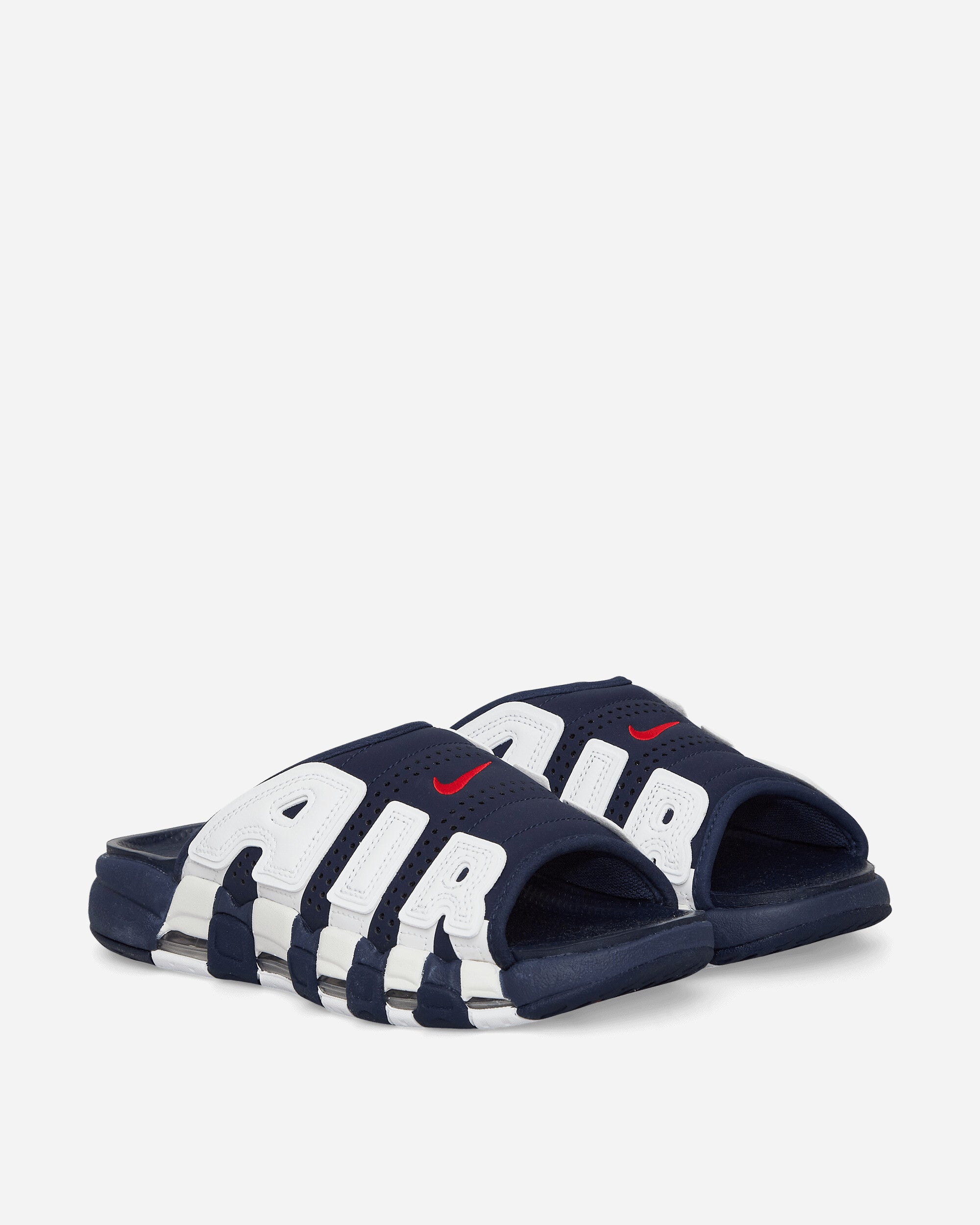 Nike Air More Uptempo Slide Midnight Navy/University Red Sneakers Mid FQ8699-400