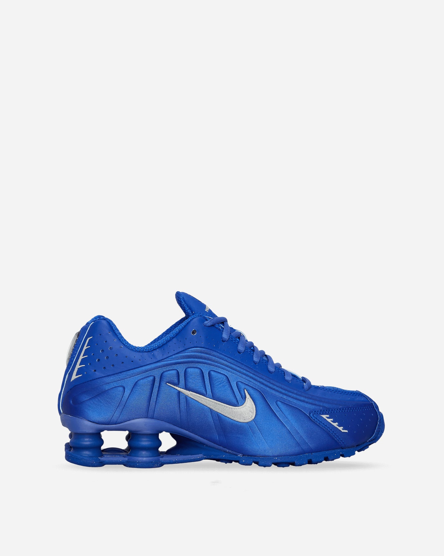 Nike Wmns W Nike Shox R4 Racer Blue/Metallic Silver Sneakers Mid HJ7303-445