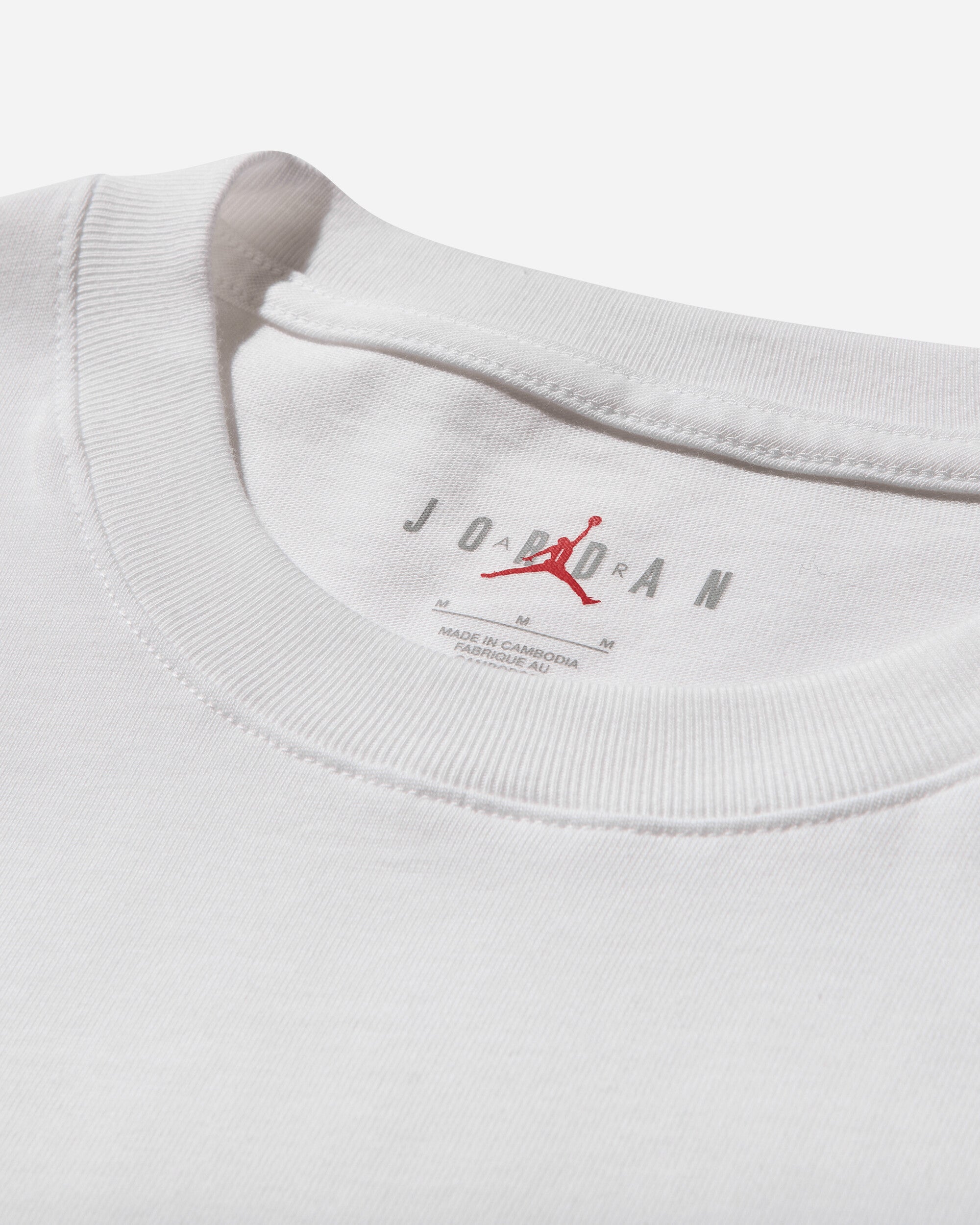 Nike Jordan M J Brand Snkr Ptch Ss Crew White T-Shirts Shortsleeve FN5982-100