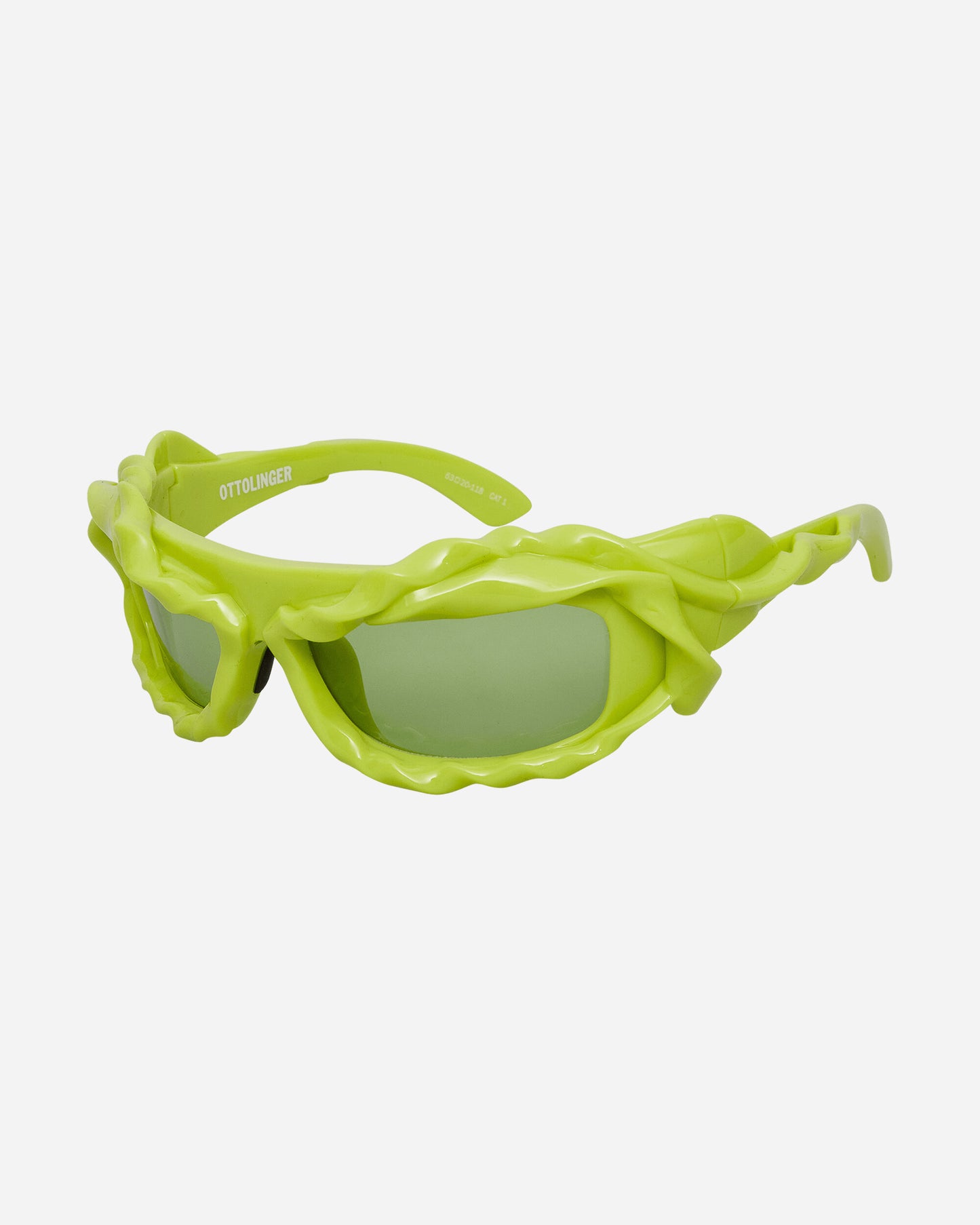 Ottolinger Wmns Twisted Sunglasses Acid Green Eyewear Sunglasses 1272601421 GRN