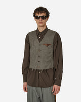 Our Legacy Cut Waistcoat Old Money Check Coats and Jackets Vests M2240CM 001