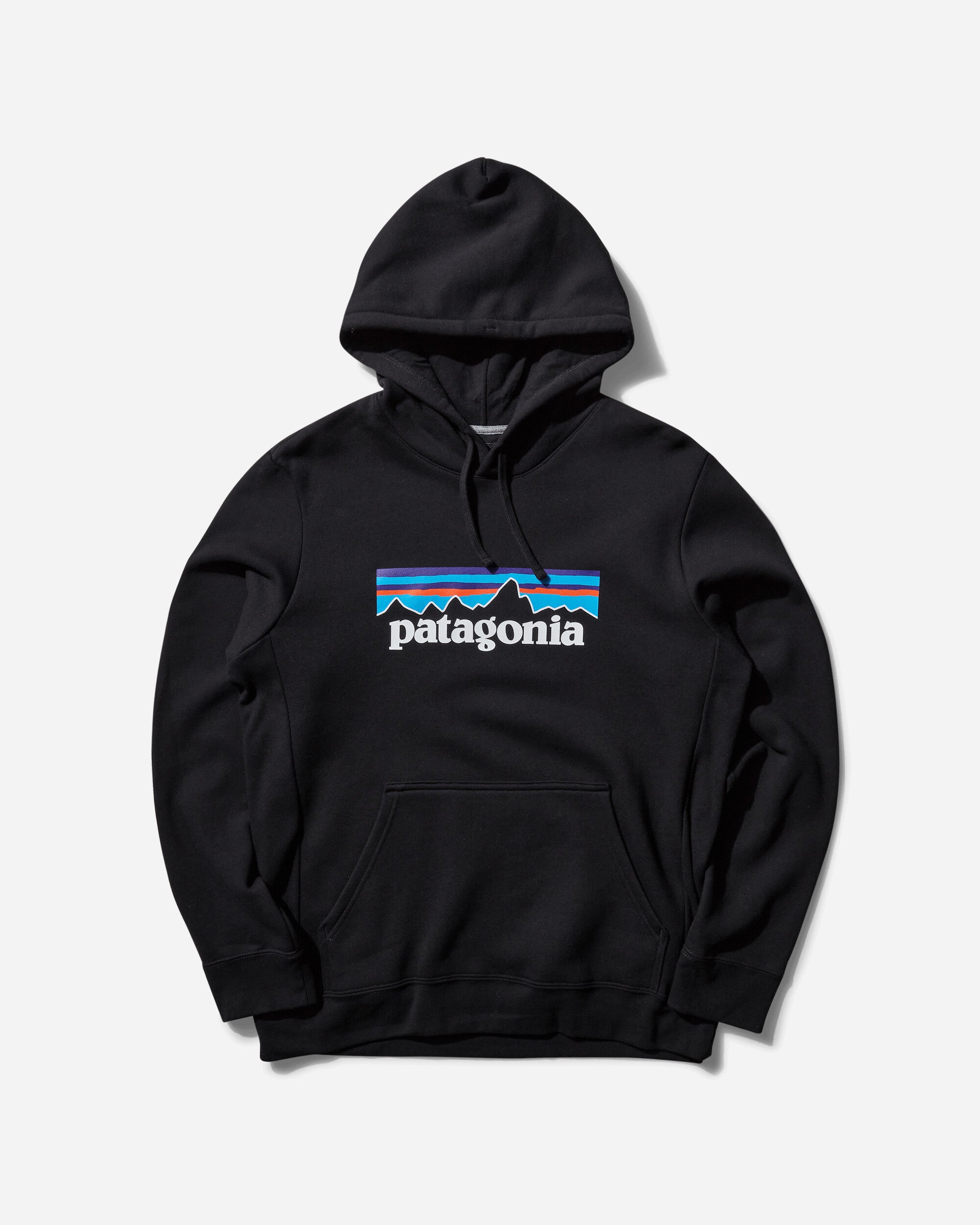 Patagonia P-6 Logo Uprisal Hoody Black Sweatshirts Hoodies 39622 BLK