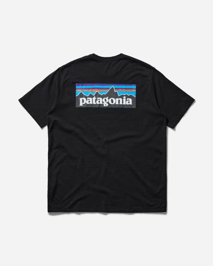 Patagonia M'S P-6 Logo Responsibili-Tee Black T-Shirts Shortsleeve 38504 BLK