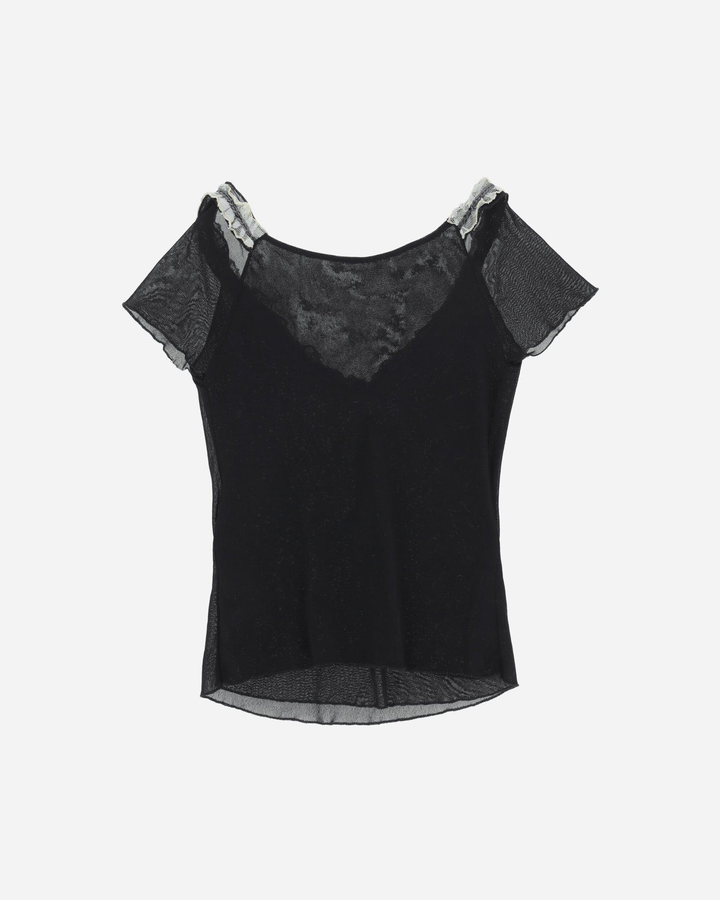 Pezze Vintage Wmns Butterfly Top From The 00S Black T-Shirts Shortsleeve 017247 1