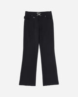 Pezze Vintage Wmns Moschino Low Waist Flared Trousers With Hook Black Pants Trousers 0672431 1