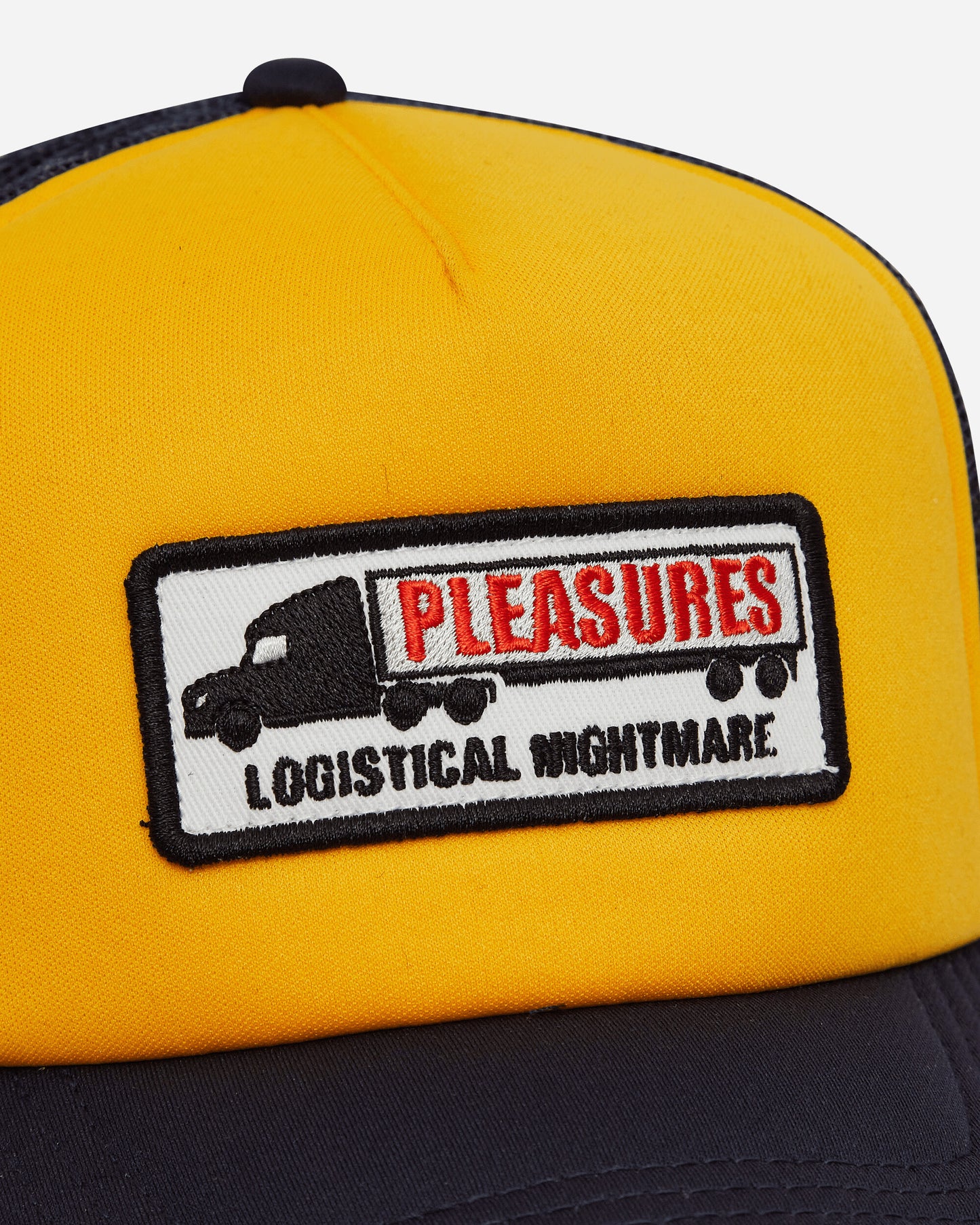 Pleasures Nightmare Trucker Navy/Yellow Hats Caps 9508022 NAVY-YELLOW