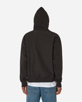 Stüssy Stock Logo Hood Washed Black Sweatshirts Hoodies H118532 WABL