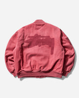 Stüssy Ghost Logo Canvas Varsity Red Coats and Jackets Jackets 115820SJ 0601