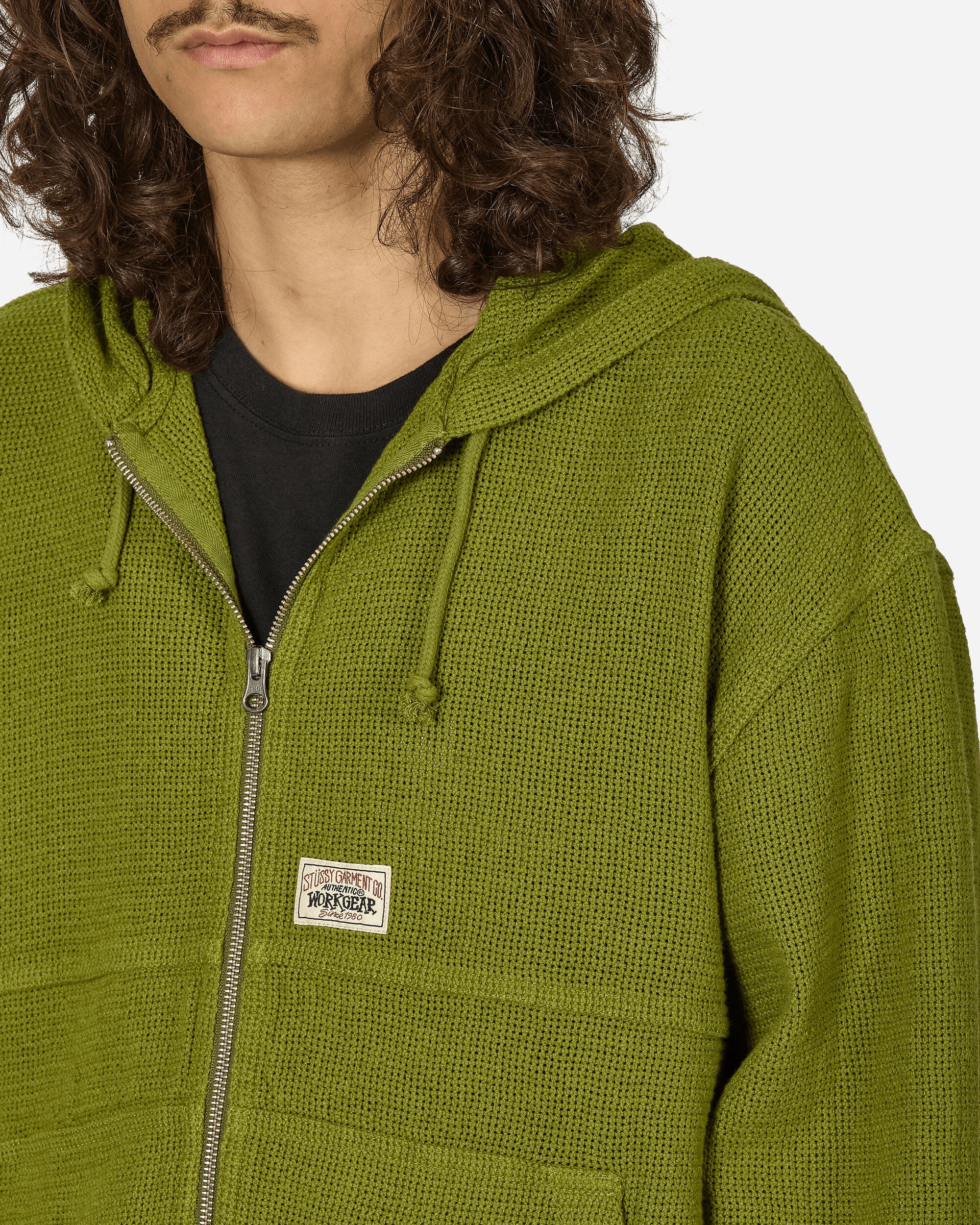 Stüssy Work Jacket Cotton Mesh Green Coats and Jackets Jackets 115769 0401