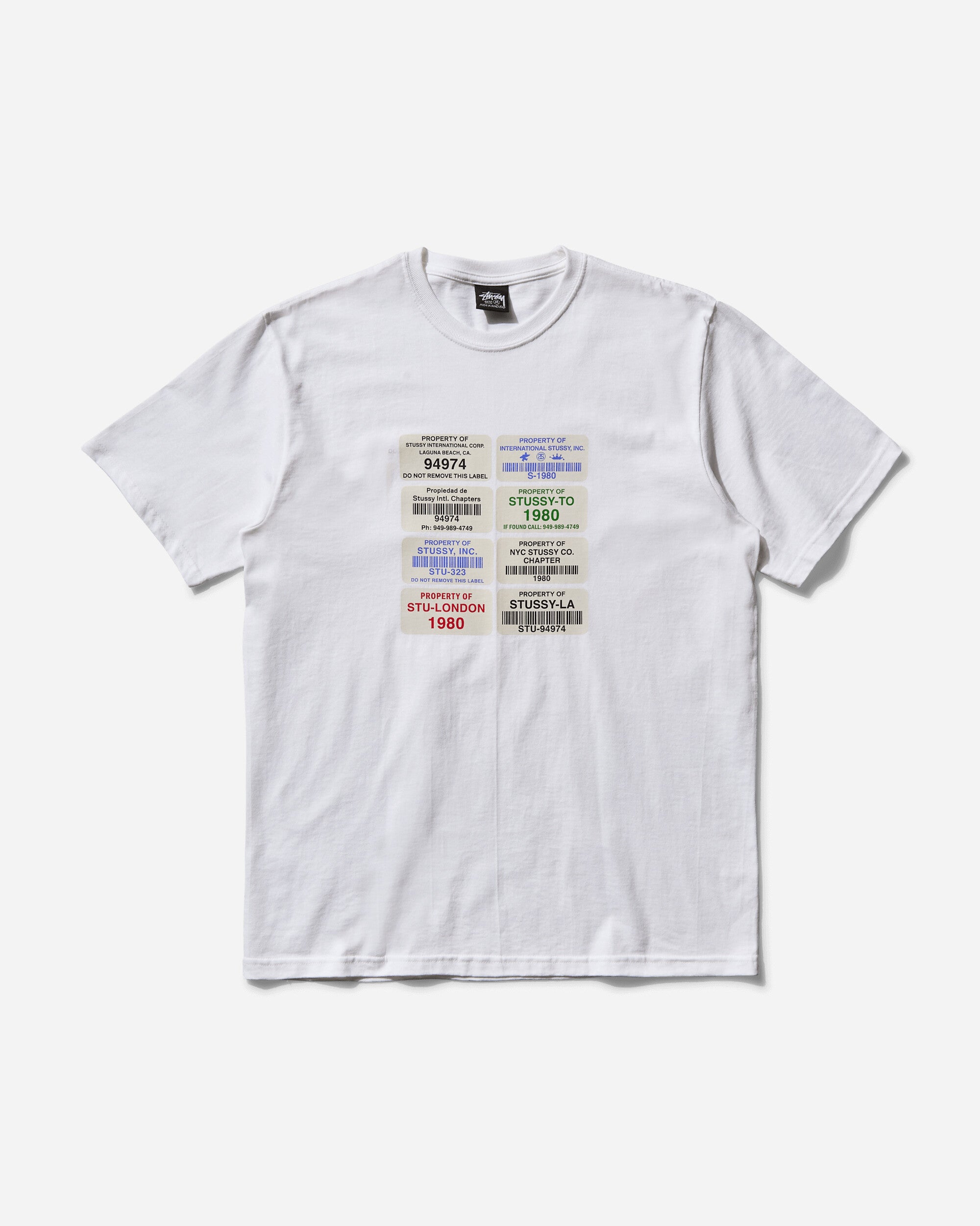 Stüssy Codes Tee White T-Shirts Shortsleeve 1905057SJ 1201