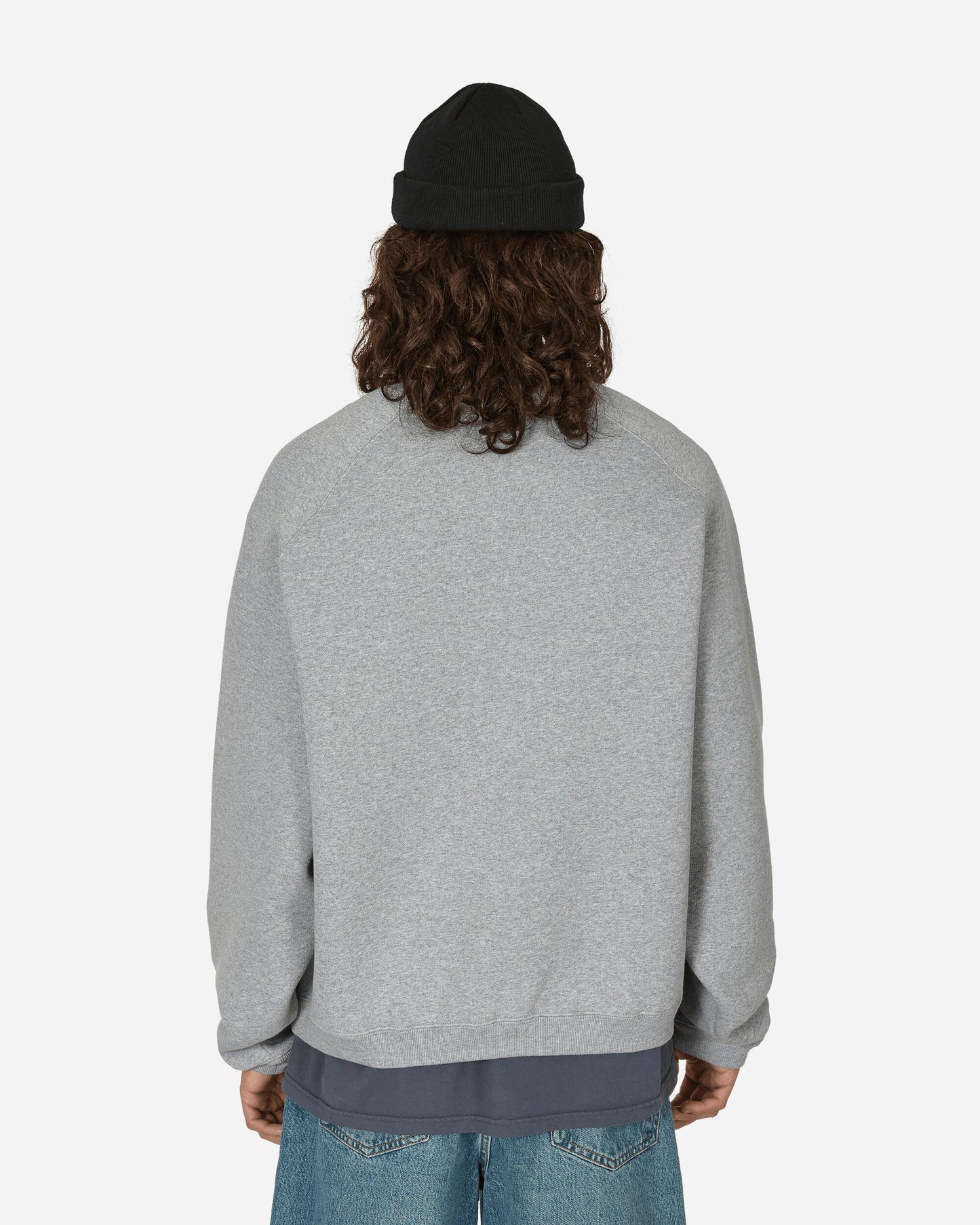 Stüssy Raglan Sleeve Crew Grey/Heather Knitwears Sweaters 118552 0009