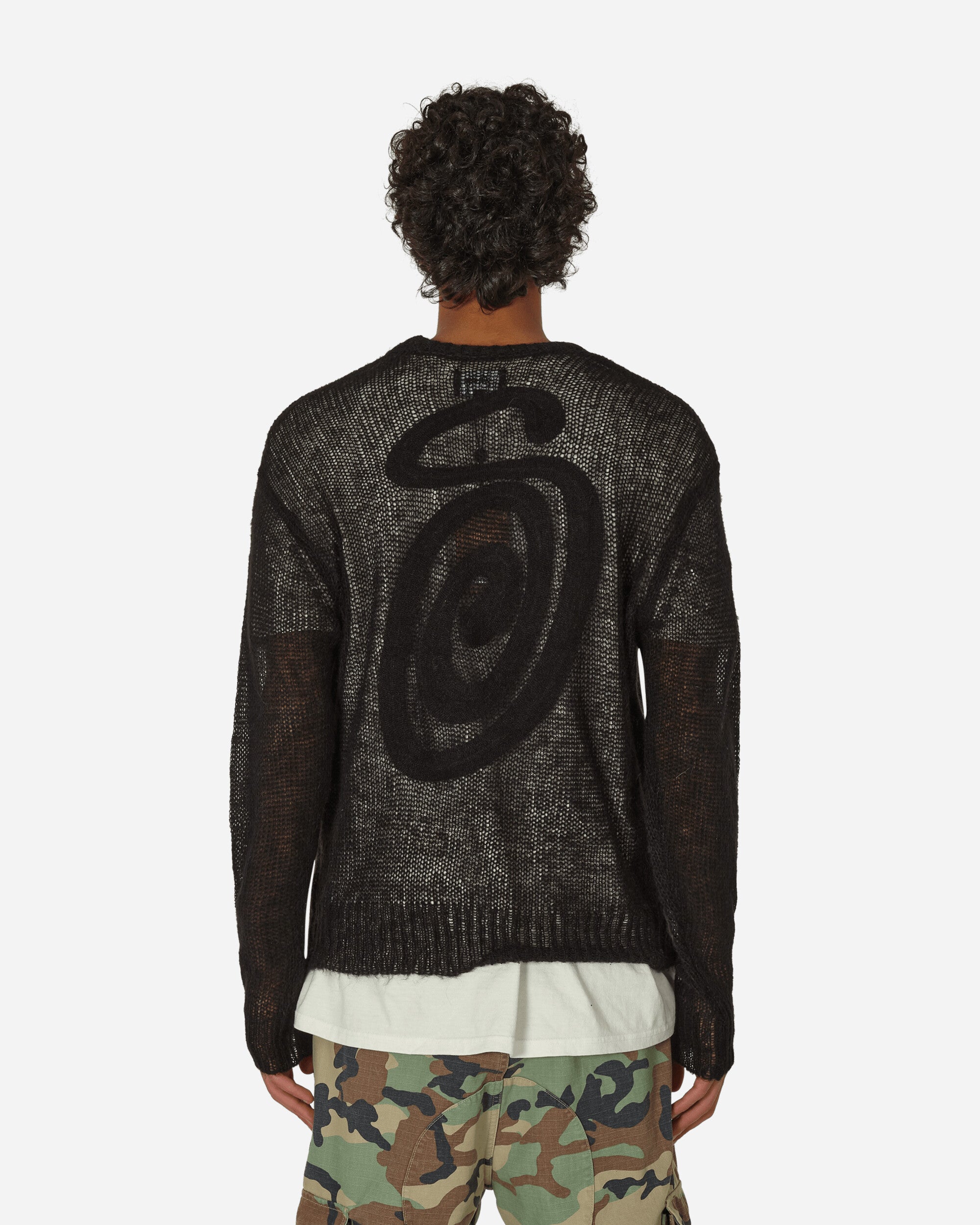 Stüssy S Loose Knit Sweater Black Knitwears Sweaters 117205 BLAC