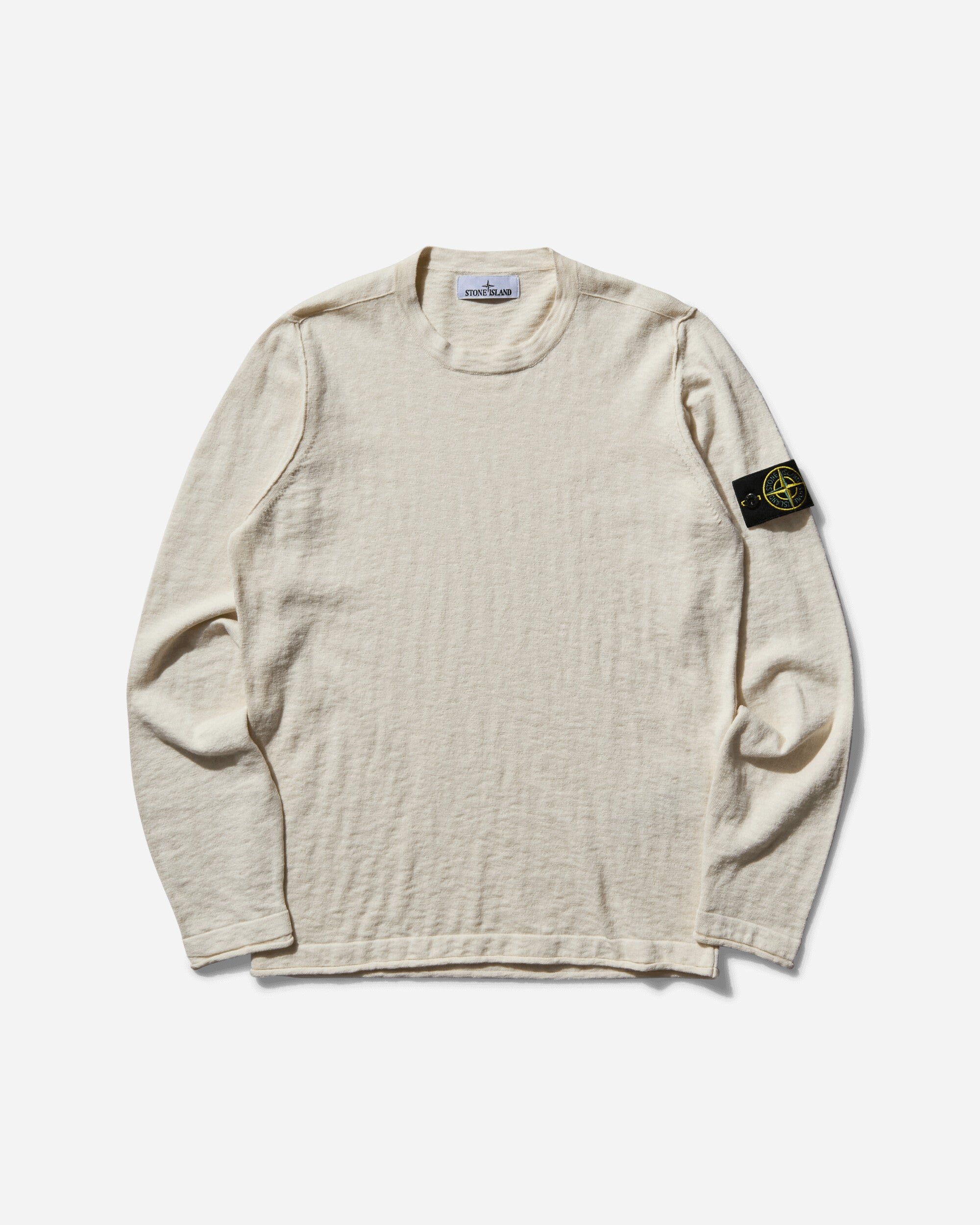 Stone Island Crew Neck Ivory Sweatshirts Crewneck K1S15-5100052-S00B0 V0093