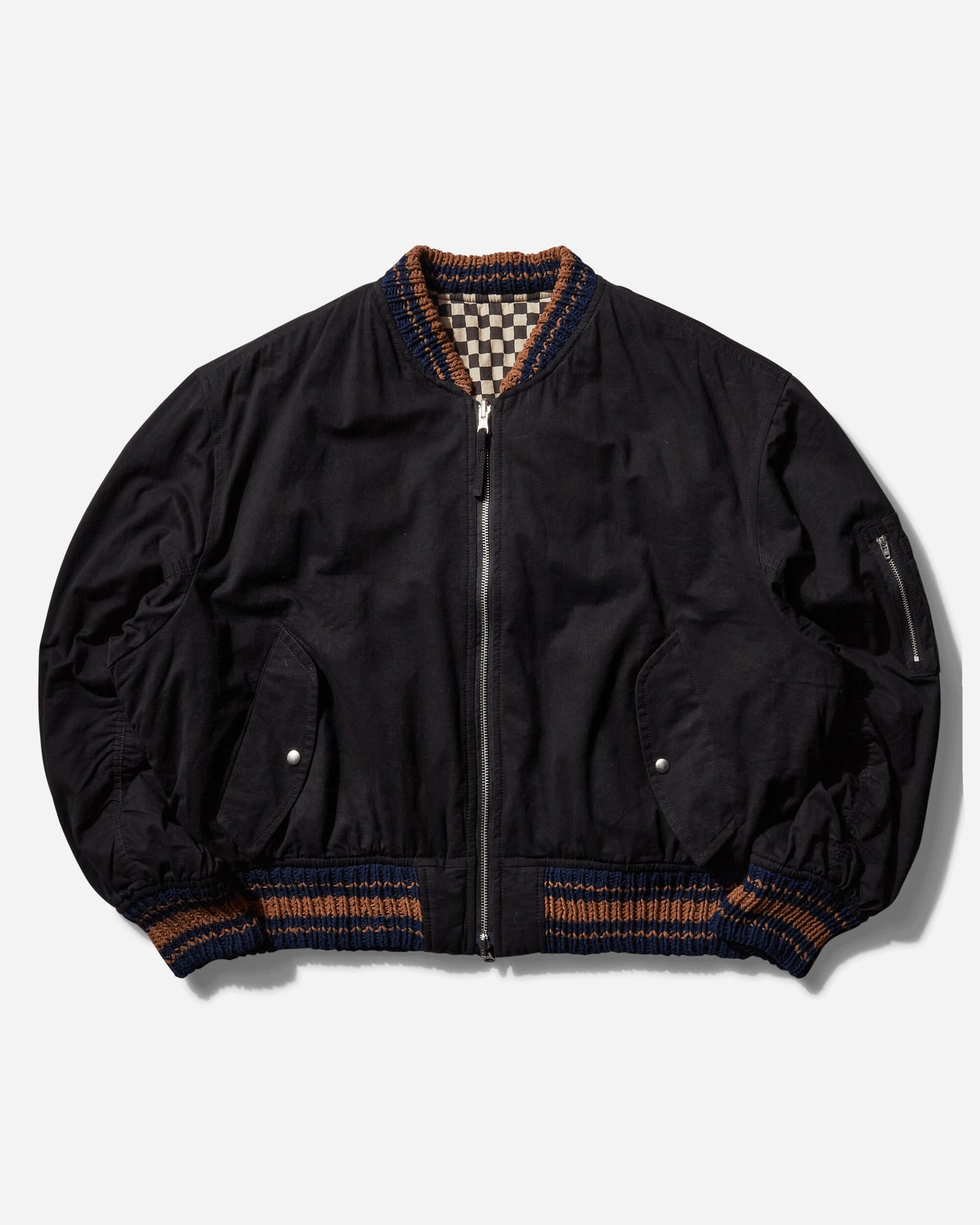 Story mfg. Seed Bomber Black Wonky-Wear Coats and Jackets Bomber Jackets SAW24JASEECOT BLA