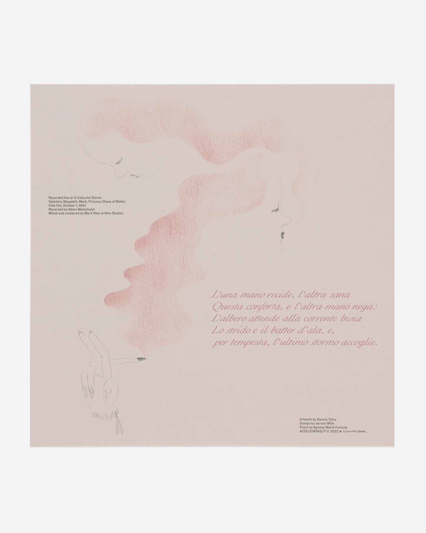 Vinyls Curated by Public Possession Valentina Magaletti - La Tempesta Colorata (Lp+Postcard) Multicolor Music Vinyls ACOLOUR042LP 001