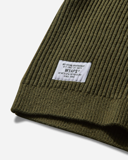 WTAPS Knit 06 Olive Drab Knitwears Sweaters 242MADT-KNM06 002