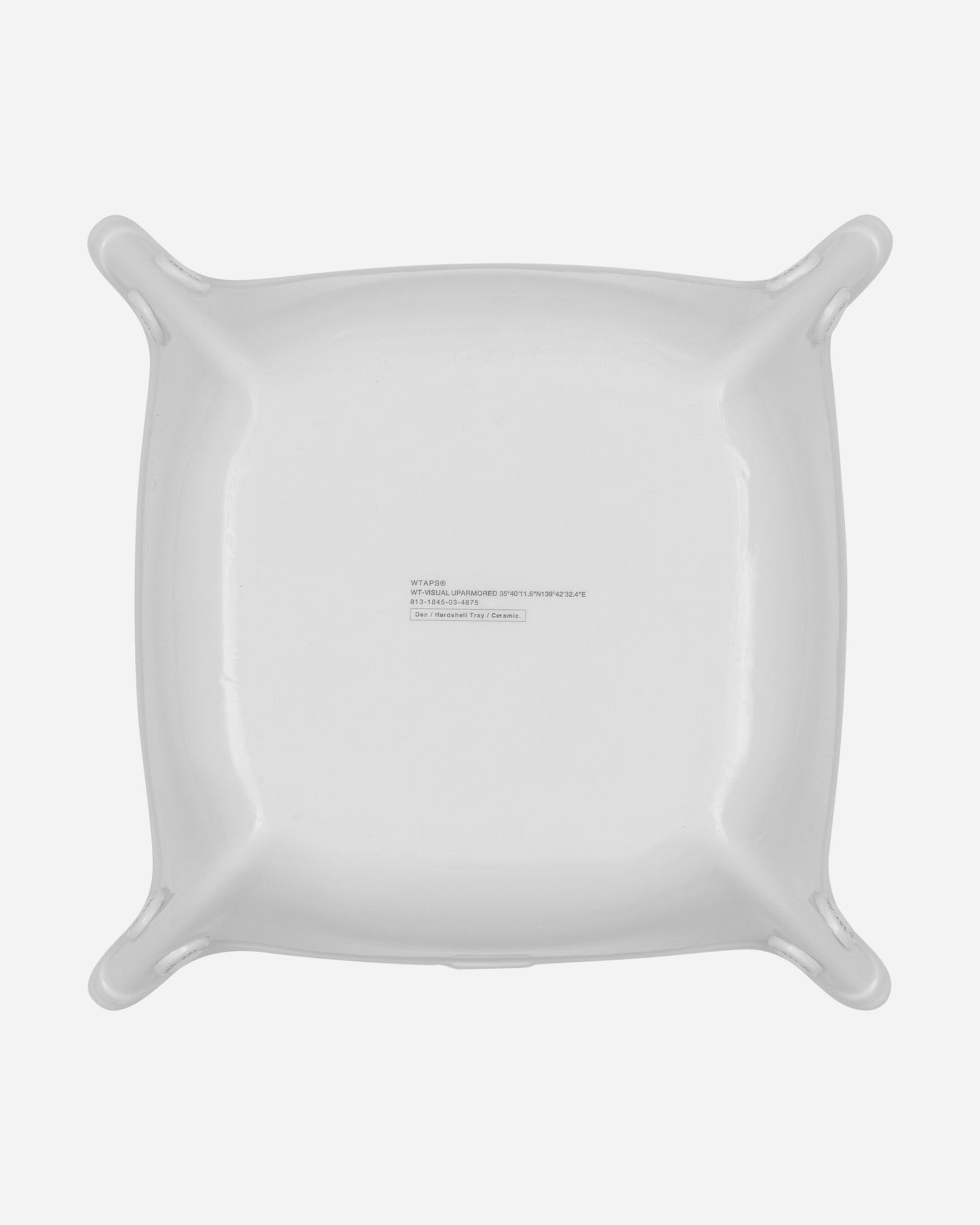 Wtaps Den L Hardshell Tray White Homeware Design Items 222AIDT-AC01 WH