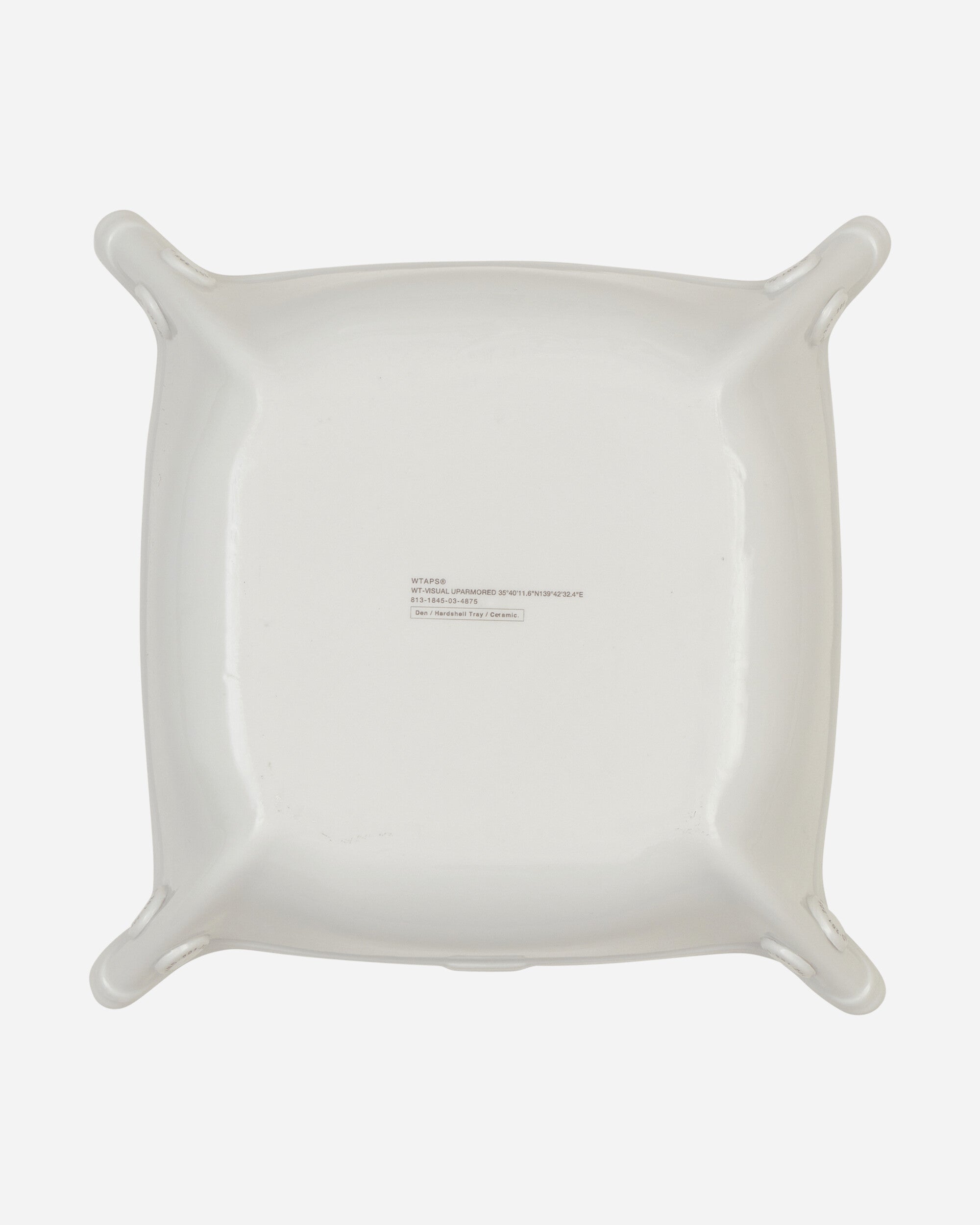 Wtaps Den M Hardshell Tray White Homeware Design Items 222AIDT-AC02 WH