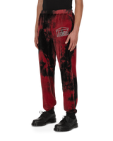 Aries Rhinestone Velour Sweatpant Red Pants Sweatpants FSAR30285 RD